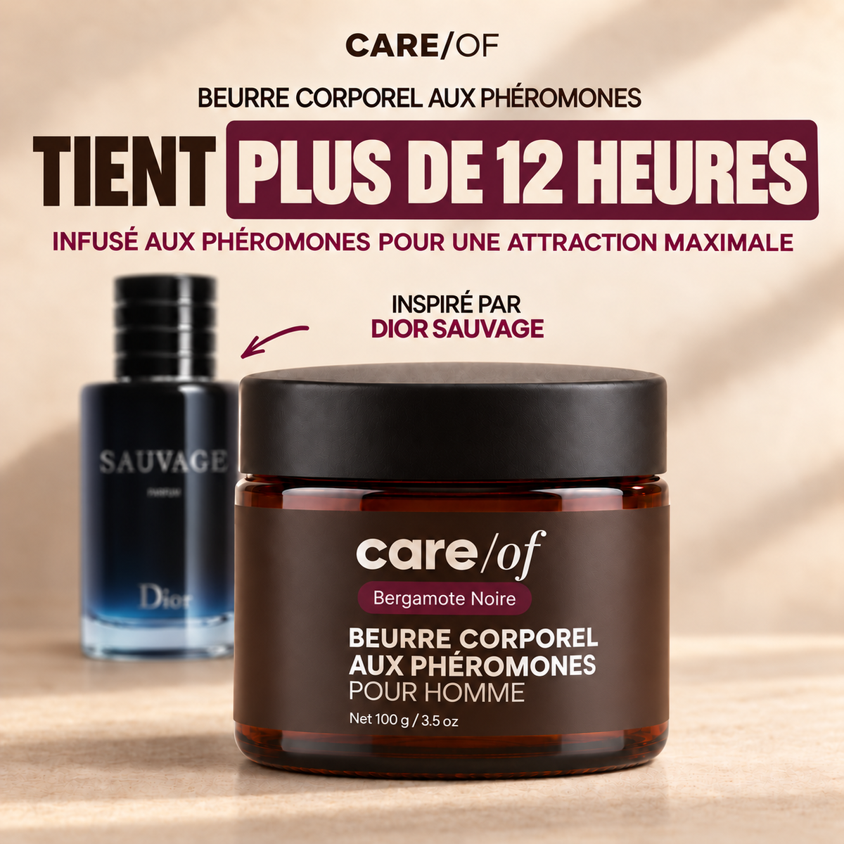 SILLAGE — Beurre corporel parfumé aux phéromones